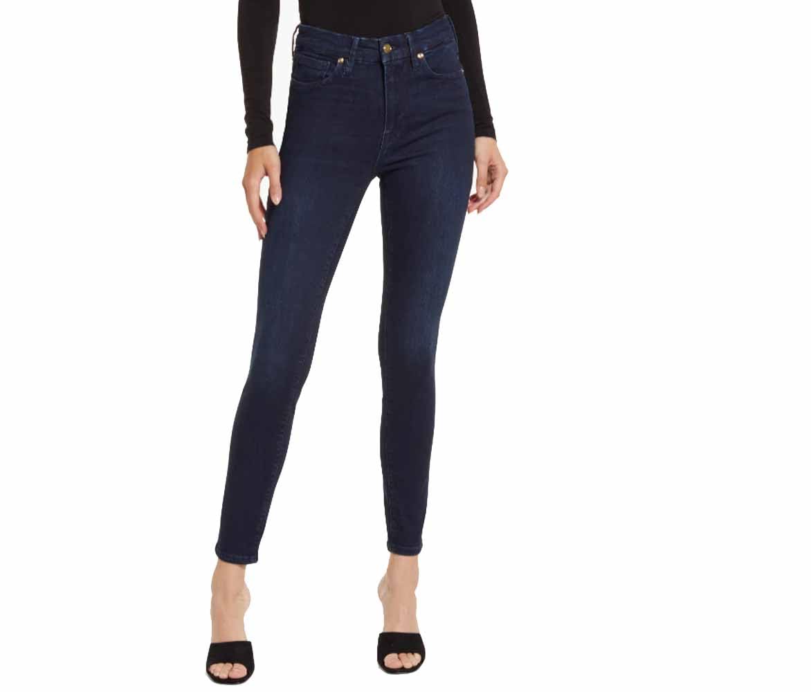 Good American Women's Good Legs Jeans - High Waist, Comfort Fit, Everyday Wear - Stretch Cotton - Size 27 - Blue Jeans