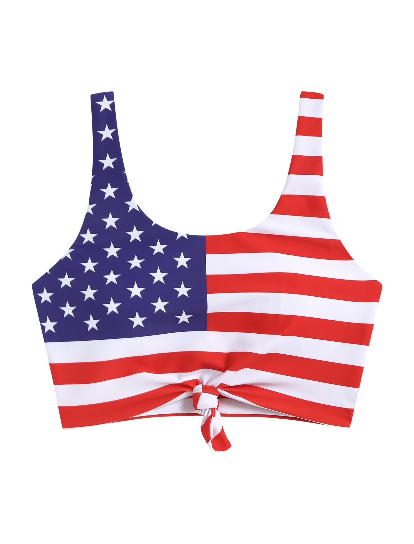 Women's Front Knot Bikini Tops for Summer Swimming Pool Partying
| Scoop Neck Padded Bathing Suit Tops from ZAFUL for B