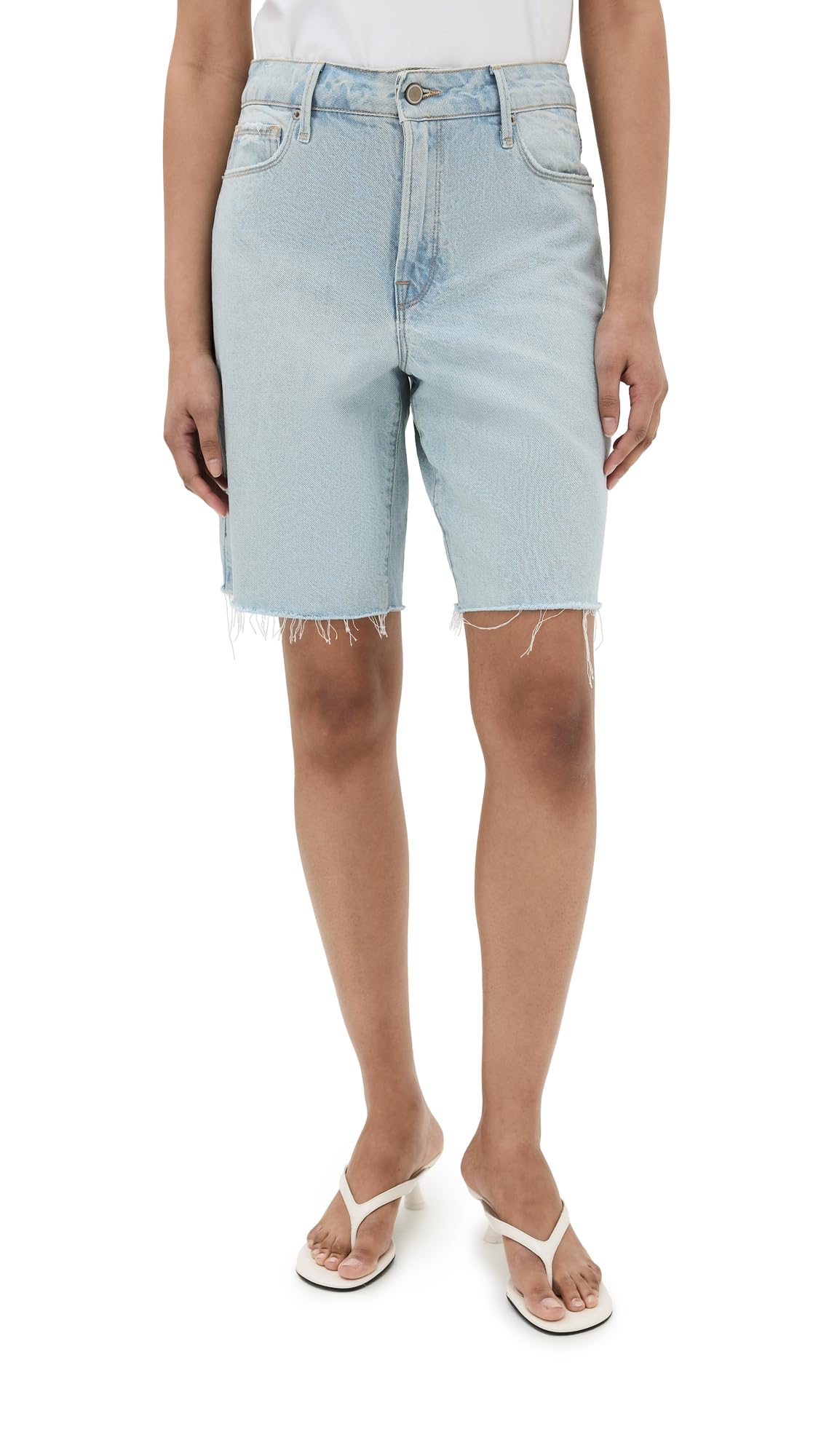 Good American Women's Fashionable Bermuda Shorts for Casual Summer Wear
| Good American Women's Comfortable Cotton Berm